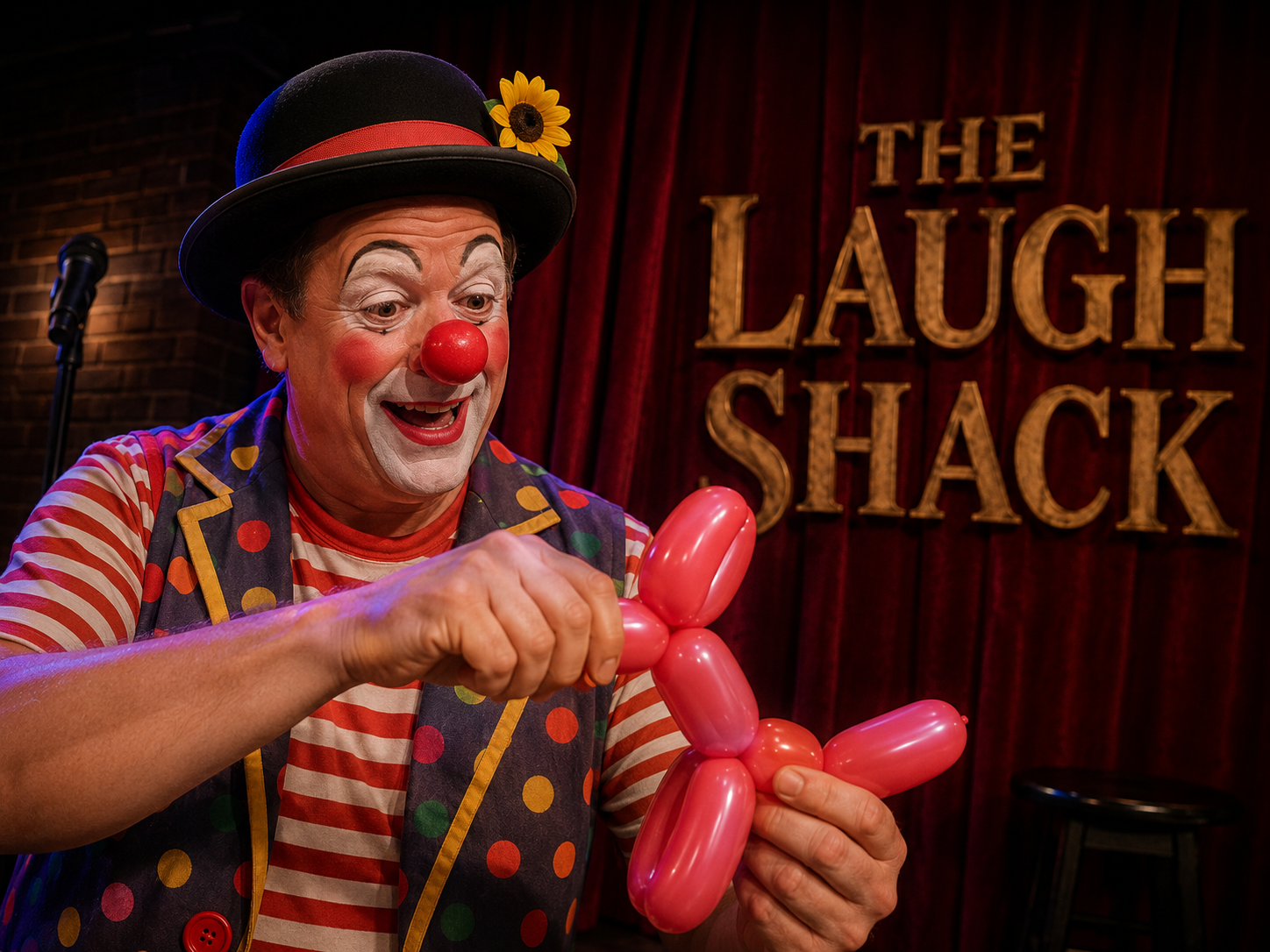 Live concert crowd at The Laugh Shack